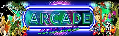 Multicade Arcade Classics Marquee For Reproduction Header/Backlit Sign • $17