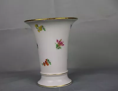 Meissen Germany Floral  Flower Flared Trumpet Shaped 5 1/4 H Vase • $43.20