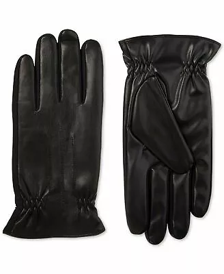 Isotoner Signature Men's Sleekheat Faux Nappa Gloves Fleece Lined M L • $15.99