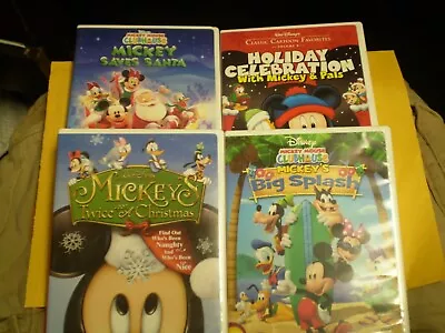 (4) Disney Mickey Mouse Children's DVD Lot: (2) MM Clubhouse  (3) Christmas • $18.95