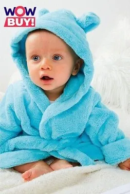  NEW  Baby Boys Hooded Dressing Gown • £3.99