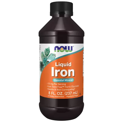 Now - Iron Liquid 227g (8 Oz) Essential Mineral Gentle Non Constipating • $16.95