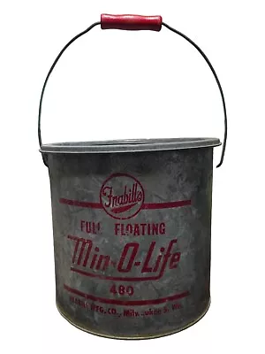 Vintage Frabill's Full Floating Min-O-Life #480 Minnow Bucket Galvanized • $39.99