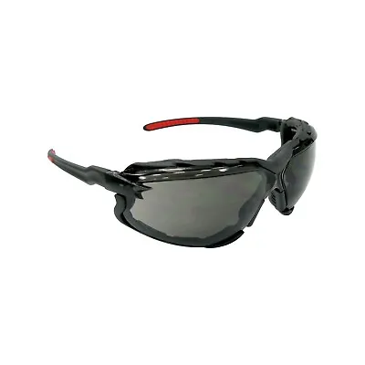 Falcon Anti-UV Safety Gray / Silver Mirror Glasses W Removable Foam Lined Gasket • $8.79