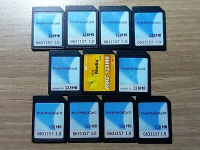 Lot Of 11 128MB MMC Multi Media Card • $22.02