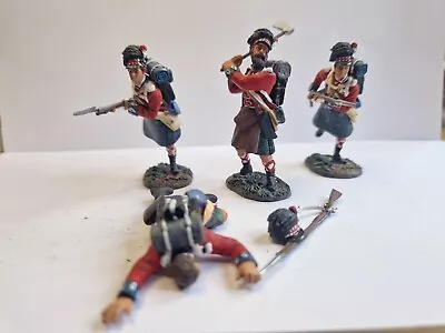 W Britains Napoleonic Black Watch 42nd Highlander X 4 • £65