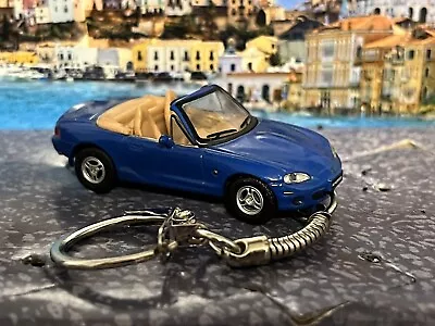 Diecast Mazda MX-5 MX5 Blue Model Toy Car Keyring • £12.99