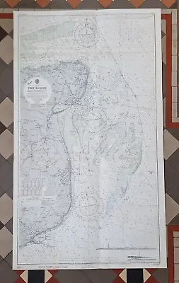 Vintage Admiralty Nautical Sea Chart The Downs South East No. L(D5) 1828 (1958) • £9.99