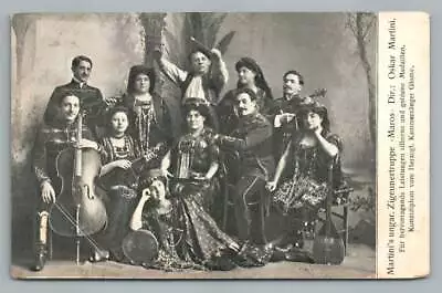 German Music Troupe ~ Oskar Martini's Zigeunertruppe  Maros  Cello Zurich 1909 • $12.99