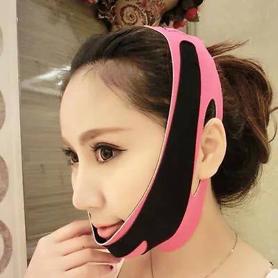 Face V-Line Slim Lift Up Mask Chin Cheek Slimming Belt Strap Band FREE POST UK • £4.49