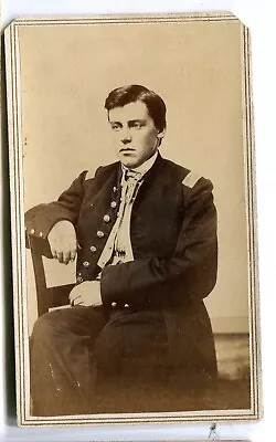 Antique CDV Photograph Civil War Identified Captain 11th Michigan MI Infantry • $62.99