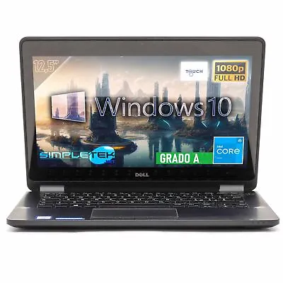 Notebook Dell E7270 I5 125” Windows 10 Pro 8GB 240GB FHD Touchscreen • $832.13