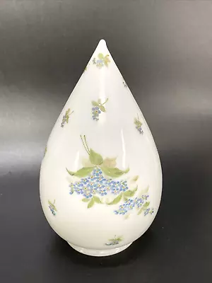 Teardrop Milk Glass Lamp Light Shade Pendant HAND PAINTED 3  FITTER • $125