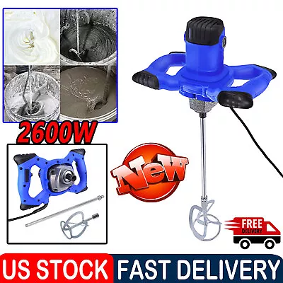 2600W Electric Plaster Paddle Mixer Drill Mortar Cement Stirrer Paint Industry • $50.36