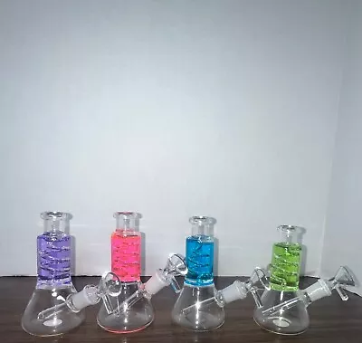 5   Thick Glass Filled With Liquid Bong • $25.99