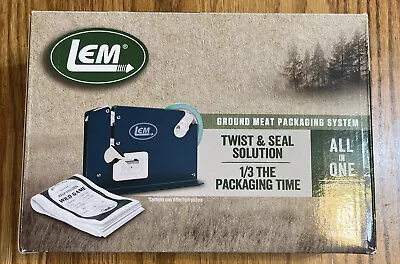 Lem 200 Ground Meat Packaging System NIB Twist & Seal Solution Food Preservation • $34.99