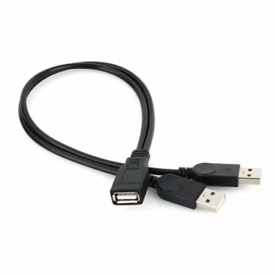New USB 1 Female To 2 Male Y-Splitter Data Sync Charging Extension Cable Cord • $2.26