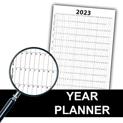 £3.99 • Buy 2023 Year Planner Wall Calendar Office Work Planning Rota Shift Table