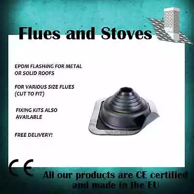 £22.99 • Buy Flue Pipe Roof Flashing Seal Cowl Kits For Roofs For Stoves & Flue Pipes