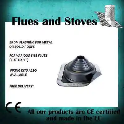 Flue Pipe Roof Flashing Seal Cowl Kits For Roofs For Stoves & Flue Pipes • £26.99