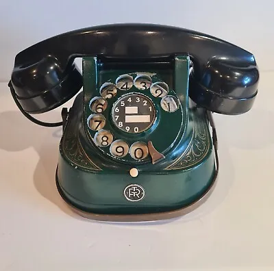 £65.99 • Buy Vintage Belgium Telephone Bakelite&Brass Anvers RTT Bell Rotary Dial 