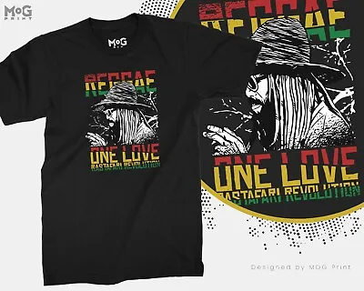 £9.99 • Buy Reggae One Love T-shirt Rastafari Africa History Rasta Smoker Jamaica Gift Tee