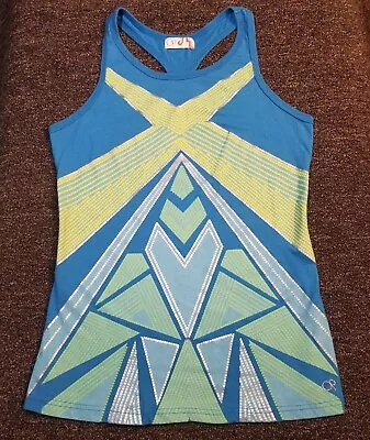 Ocean Pacific Tank Top Womens Small Multicolor Running Athletic Gym Workout Yoga • £10.61