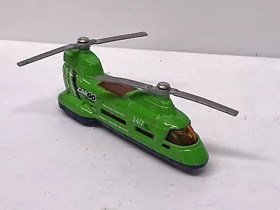 Matchbox Transport Helicopter Cargo 24/7 Livery Green 2001 Unboxed • $3.72