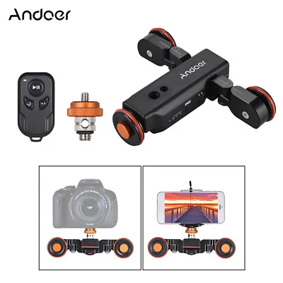 Andoer L4 PRO Motorized Camera Video Dolly Electric Track Slider Remote Control • $68.41