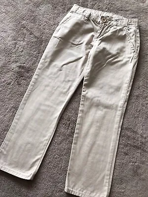 £5.99 • Buy Lovely Girls Gap Classic Style Chinos Trousers Cream Age 7 Yrs Immaculate #338