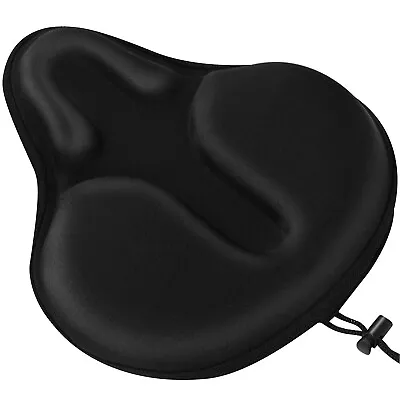  Exercise Bike Seat Cover Large Wide Foam & Gel Padded Bicycle Saddle Cushion • $17.99