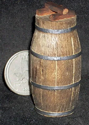 Dollhouse Miniature Western Wooden Barrel 1:12 Scale Mexican Import #WO1920(1) • $7