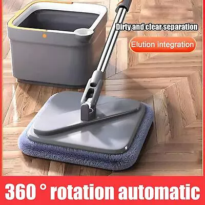 £22.62 • Buy Spin Mop With Bucket Hand-Free Lazy Squeeze Mop Automatic Magic Floor Mop]