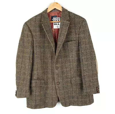 Harris Tweed Sport Jacket Checked MARIO BARUTTI SZ 44  S (T1021) • $68.42