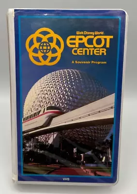 WALT DISNEY WORLD EPCOT CENTER A SOUVENIR PROGRAM (Walt Disney Home Video) VHS • $19