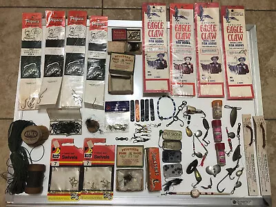 Vintage Fishing Hooks And Accessories Lot Pequea Eagle Claw Pflueger South Bend • $125
