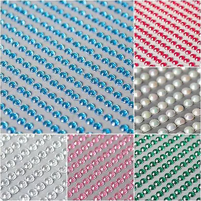 £1.99 • Buy 700 X 3mm Self Adhesive Diamante Stick On Crystals Sticky Rhinestone Gem Sticker