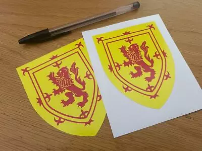 Scottish Lion Rampant Sticker (Pair) UK SELLER • £4