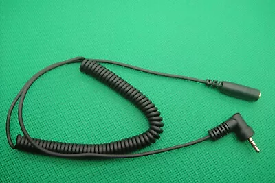 1m COILED 3.5mm AUX STEREO CURLY HEADPHONE JACK EXTENSION CABLE Male TO Female • £4.79