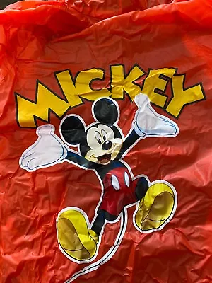 Disney Parks Mickey Mouse Red Raincoat Kids Size M 100% Vinyl • $9.99