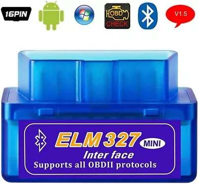 OBD2 Car Bluetooth Scanner Code Reader OBDII ELM 327 Read Tool For Android • $4.41