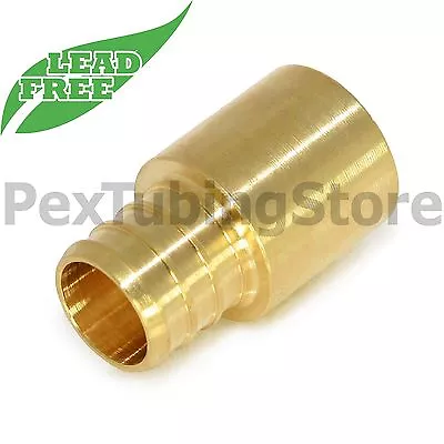 (10) 3/4  PEX X 1  Male Sweat Adapters - Brass Crimp Fittings LEAD-FREE • $31.92