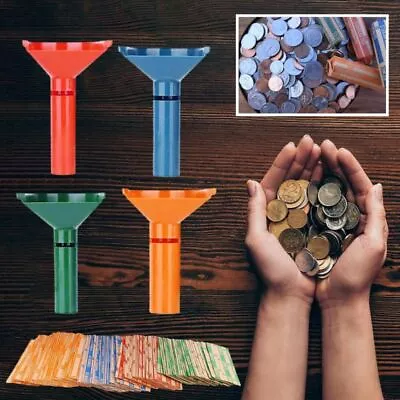 For All Coins Coin Sorter Tubes Colored Coin Counting Tubes  Office • $18.76