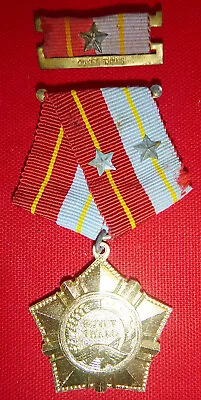 VIET CONG - RARE MEDAL With BAR - Quyet Thang - VC - NLF - Vietnam War - M.110 • $112.50