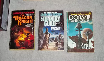 DICKSON Gordon R Dorsai / Chantry Guild (Dorsai) / The Dragon Knight 3 Pbs • £6