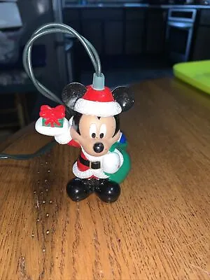 Disney's Mickey Mouse 4” Santa Ornament (tree Light Bulb) All Working RubberFace • $8