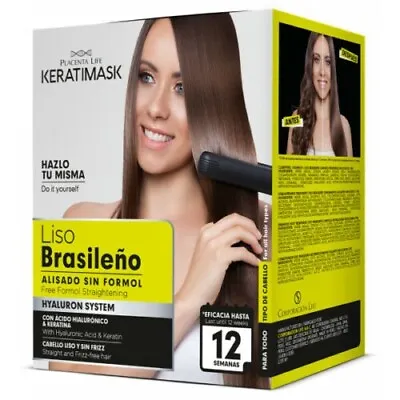 KERATIMASK Keratin Treatment Brazilian Straightening Kit With Hyaluronic Acid- • $21.99
