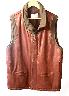 Lone Pine American Made Leather Cashmere Vest SIZE 46  Lone Pine • $150