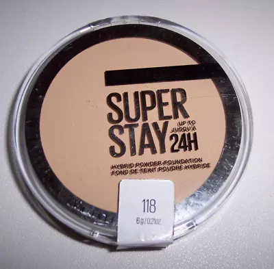 Maybelline Super Stay 24HR Hybrid Powder-Foundation Matte Finish 118 SHELFPULLC2 • $10