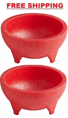 MOLCAJETE GRIND MIXING BOWL 56 Oz. Thermal Plastic Mexican Restaurant - 2 PACK • $40.60